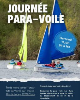 Prêt pour une journée d'exception mercredi 11 juin ? Inscris-toi à la journée para-voile sur l'île de loisirs Vaires-Torcy 😀

Pour t'inscrire, envoies-nous directement un message sur Instagram 

Merci à nos partenaires : l'île de loisirs Vaires-Torcy et le CDV93

#handisport