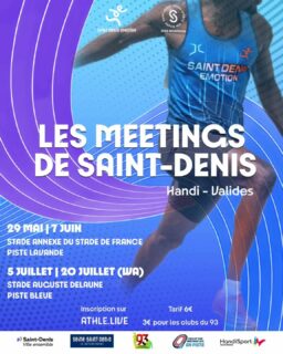 Rendez-vous le 20 juillet au stade Auguste Delaune, Saint-Denis 🤩

#handisport